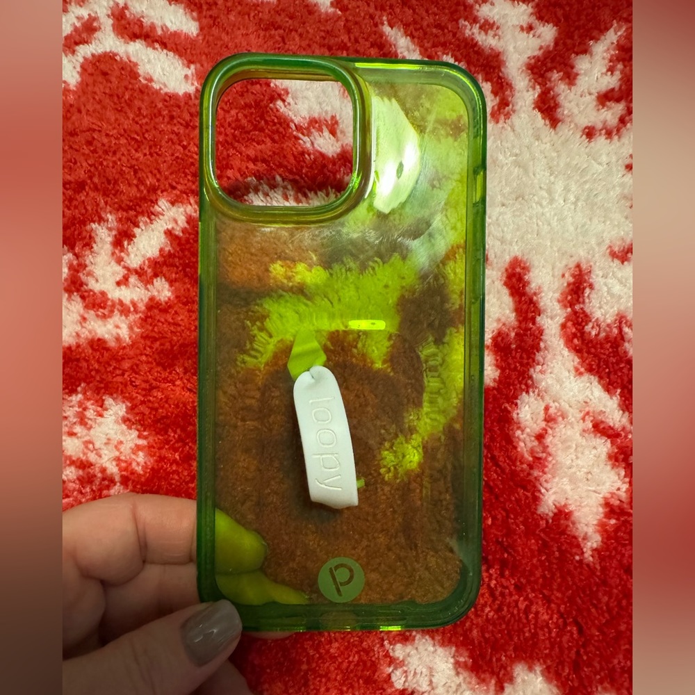 (SOLD) Loopy Neon Green Case (iPhone 13 Pro Max)